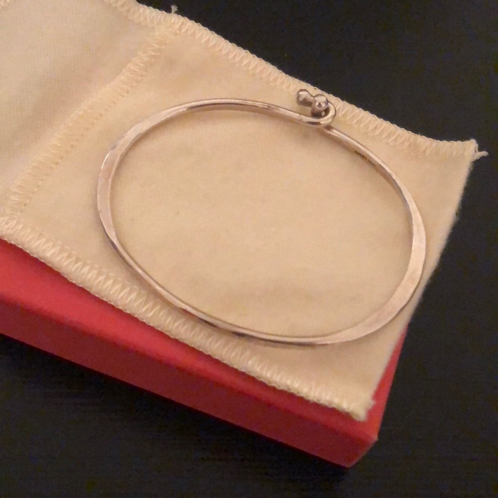 James Avery hammered bangle bracelet